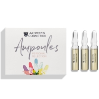Janssen Cosmetics Couperose Fluid - Сосудоукрепляющий концентрат для кожи с куперозом, 3 ампулы  х 2 мл greymy ампулы rx100 концентрат кератина гидроколлаген protein infusion therapy 200