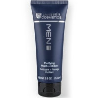 Janssen Cosmetics Purifying Wash & Shave - Нежный крем для умывания и бритья, 75 мл станок для бритья kari h002 4 лезвия