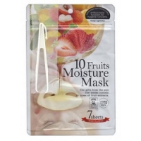 Japan Gals - Маски для лица с экстрактом 10 фруктов, 7 шт. japan gals питательные маски для лица с витамином c и нано коллагеном арт 008246 30 шт