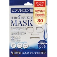 Japan Gals Pure 5 Essential - Маски для лица с гиалуроновой кислотой для очень сухой кожи, 30 шт. craftland japan