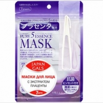 Фото Japan Gals Pure 5 Essential - Маски для лица с плацентой, 7 шт.