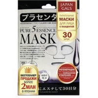 Japan Gals Pure 5 Essential - Питательные маски для лица с плацентой, 30 шт. japan gals pure 5 essential маски для лица с плацентой 7 шт
