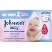 Johnson  Johnson Johnsons baby - Влажные салфетки Нежная забота, 128 шт