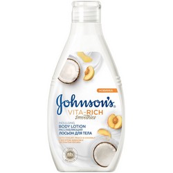 Фото Johnson & Johnson Johnsons Body Care Vita-Rich - Смузи лосьон для тела расслабляющий с Йогуртом, Кокосом и экстрактом Персика, 250 мл