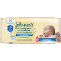 

Johnson & Johnson Johnsons - Детские влажные салфетки От макушки до пяточек без отдушки, 56 шт
