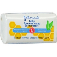 Johnsons baby Pure Protect - Мыло детское антибактериальное, 100 г