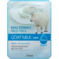 Juno Real Essence Mask Pack Goat Milk - Маска тканевая с козьим молоком, 25 мл - фото 1