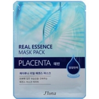Juno Real Essence Mask Pack Placenta - Маска тканевая с плацентой, 25 мл