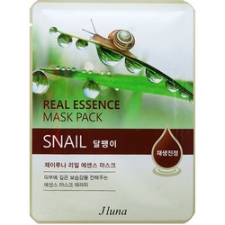 Фото Juno Real Essence Mask Pack Snail - Маска тканевая с улиткой, 25 мл