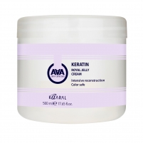 Фото Kaaral - Питательная крем-маска для восстановления окрашенных и химически обработанных волос Keratin Royal Jelly Cream, 500 мл