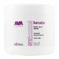 Фото Kaaral AAA Keratin Royal Jelly Cream - Питательная маска для восстановления окрашенных волос, 500 мл