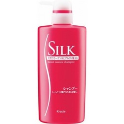 Фото Kanebo Silk Moist Essence Shampoo - Шампунь увлажняющий с шелком и природным коллагеном, 550 мл.