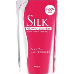 Фото Kanebo Silk Moist Essence Shampoo - Шампунь увлажняющий с шелком и природным коллагеном (сменный блок), 350 мл.
