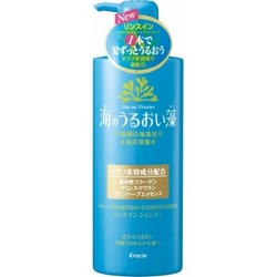 Фото Kanebo Umi No Uruoiso 2-In-1 Shampoo-Conditioner - Шампунь и бальзам-ополаскиватель 2-в-1, Морские водоросли и минералы, 520 мл.