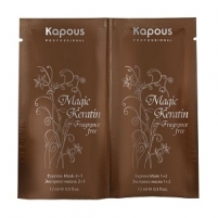 Фото Kapous Fragrance Free Magic Keratin Mask - Экспресс-маска, 2х12 мл