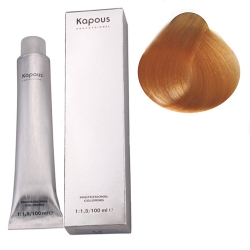 Фото Kapous Крем-краска для волос - 10.34 золотисто-медный платиновый блонд 100 мл