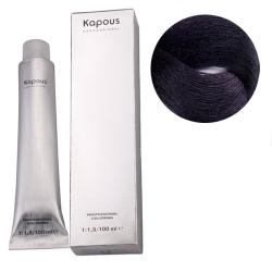 Фото Kapous Крем-краска для волос - 1.2 фиолетово-черный 100 мл
