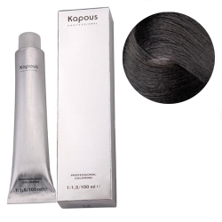Фото Kapous Крем-краска для волос - 4.0 насыщенный коричневый 100 мл
