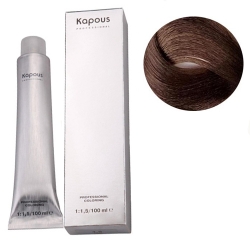 Фото Kapous Крем-краска для волос - 6.35 янтарно-каштановый темный блонд 100 мл