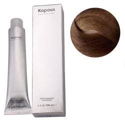 Фото Kapous Крем-краска для волос - 7.35 янтарно-каштановый блонд 100 мл