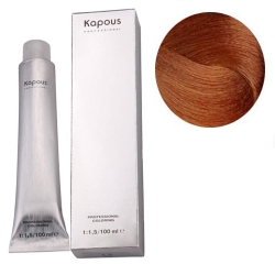 Фото Kapous Крем-краска для волос - 7.44 интенсивный медный блонд 100 мл