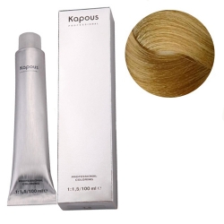 Фото Kapous Крем-краска для волос - 8.33 интенсивный светло-золотой блонд 100 мл