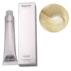Фото Kapous Крем-краска для волос - 900 суперосветляющий натуральный блонд 100 мл