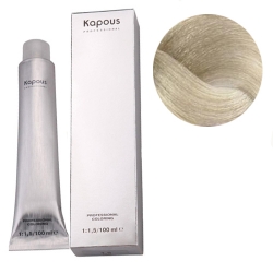 Фото Kapous Крем-краска для волос - 901 суперосветляющий пепельный блонд 100 мл