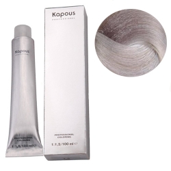 Фото Kapous Крем-краска для волос - 911 суперосветляющий серебристо-пепельный блонд 100 мл