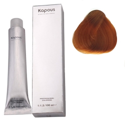 Фото Kapous Крем-краска для волос - 9.34 очень светлый золотисто-медный блонд 100 мл