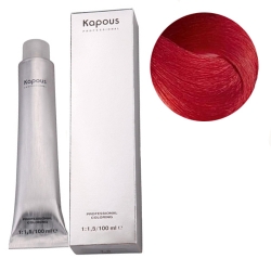 Фото Kapous Крем-краска для волос - Краска для цветного мелирования Красный 100 мл