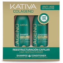 Фото Kativa Collageno - Набор для волос восстанавливающий с коллагеном, 2х100 мл