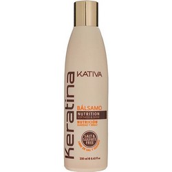 Фото Kativa Keratina Balsamo - Бальзам-кондиционер укрепляющий для всех типов волос с кератином, 250 мл