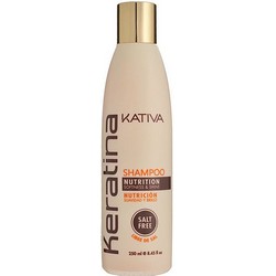 Фото Kativa Keratina Shampoo - Шампунь укрепляющий для всех типов волос с кератином, 250 мл