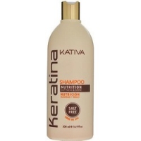 Kativa Keratina Shampoo - Шампунь укрепляющий для всех типов волос с кератином, 500 мл