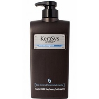 Kerasys Homme Deep Cleansing Cool Shampoo - Шампунь освежающий для мужчин, 550 мл. уплотняющий шампунь ванна для мужчин densifique