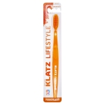 Фото Klatz - Щетка зубная для взрослых средняя, цвет оранжевый, 1 шт