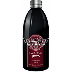 Фото Kondor Hair and Body Hair Soap Tar - Шампунь для мужчин с березовым дегтем, 300 мл