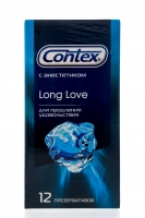 Contex Long love - Презервативы №12, 12 шт презервативы дюрекс инфинити гладкие с анестетиком 3