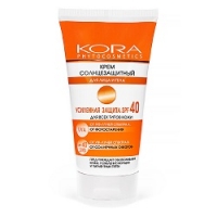 KORA - Крем солнцезащитный SPF 40, для лица и тела, 150 мл