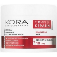 KORA - Маска кератиновое восстановление волос, 300 мл витэкс маска разогревающая перед шампунем для укрепления корней волос active haircomplex 150 0