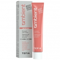 Tefia - Перманентная крем-краска для волос Ambient, 5.810 Светлый брюнет коричнево-пепельный для седых волос, 60 мл