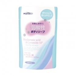 Фото Kumano cosmetics Hyaluronic Acid And Ceramide AP Body Soap - Жидкое мыло с керамидами и гиалуроновой кислотой, сменный блок, 400 мл