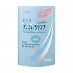 Фото Kumano cosmetics Cool Medicated Rinse in Shampoo - Шампунь слабокислотный против перхоти и зуда, сменный блок, 350 мл
