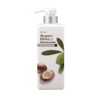 Kumano cosmetics Argan and Olive Oil Non Silicone Shampoo - Шампунь увлажняющий с Аргановым и оливковым маслами, 550 мл