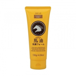Фото Kumano cosmetics Natural Oil - Пенка для умывания с лошадиным маслом Очищающая для жирной кожи, 130 г