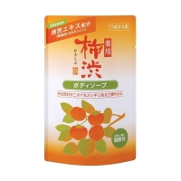 Kumano cosmetics Body Soap - Жидкое мыло для тела антибактериальное хурма и гиалуроновая кислота, запасной блок, 350 мл - фото 1