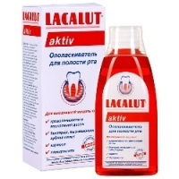 Lacalut Activ - Ополаскиватель для полости рта, 300 мл ополаскиватель полости рта fazzet armonico organic без фтора против гингивита 500 мл