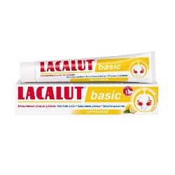 Фото Lacalut Basic - Зубная паста цитрусовая,  75 мл