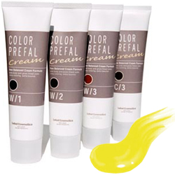 Фото Lebel Color Prefal Cream Accent Yellow - Краска для волос, тон желтый, 140 г